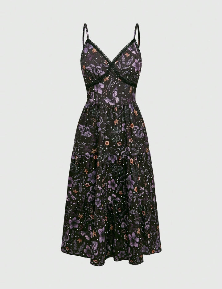 Rochie midi Shein Romwe, mix culori