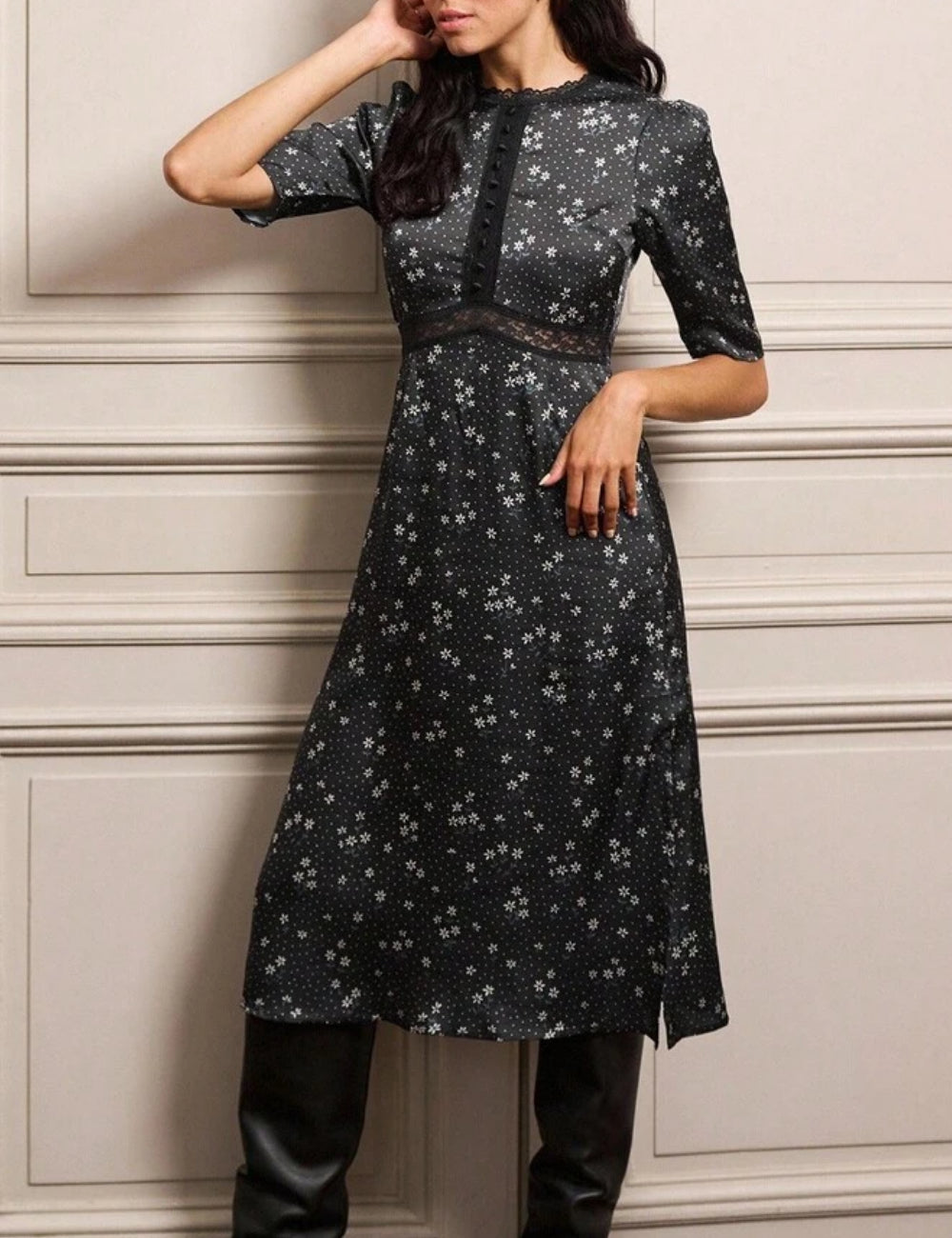 Rochie midi Shein, mix culori