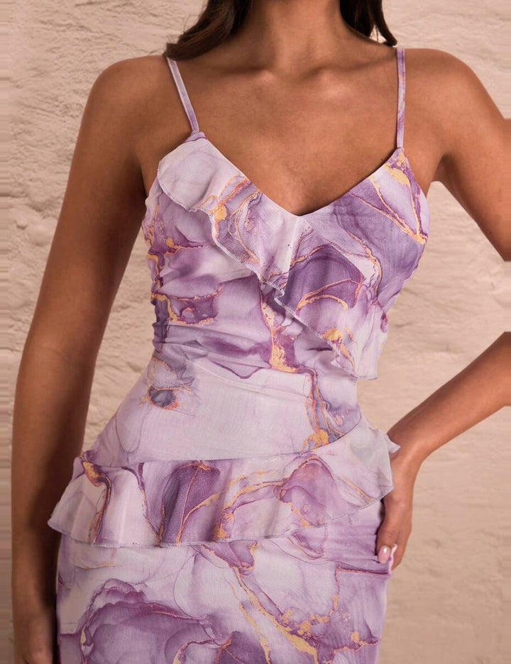Rochie midi Shein, mix culori