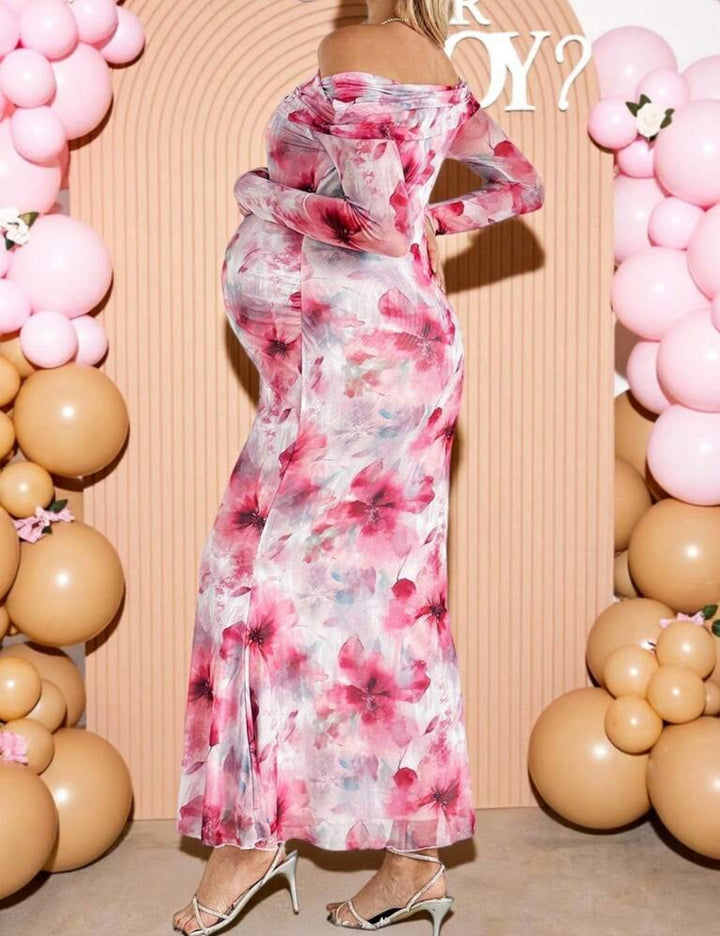 Rochie midi Shein, mix culori