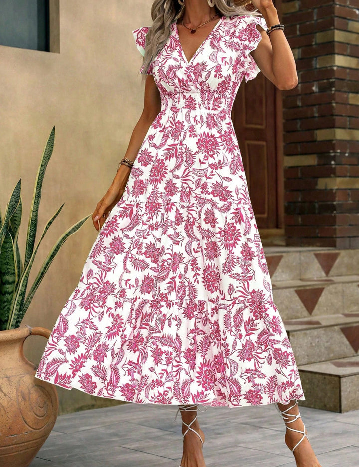 Rochie midi Shein, mix culori