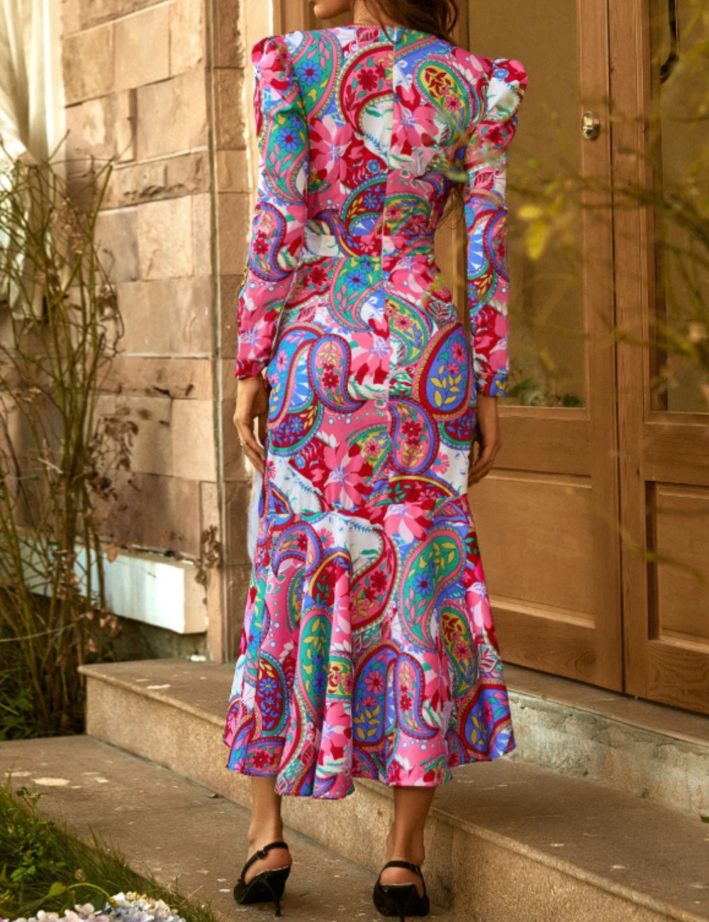 Rochie midi Shein, mix culori