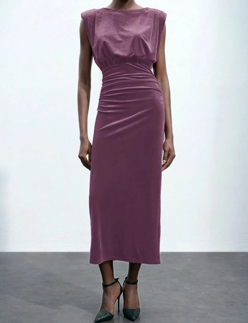 Shein midi ruha, lila