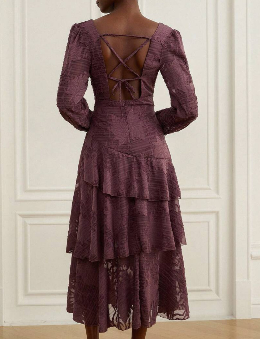 Shein midi ruha, lila