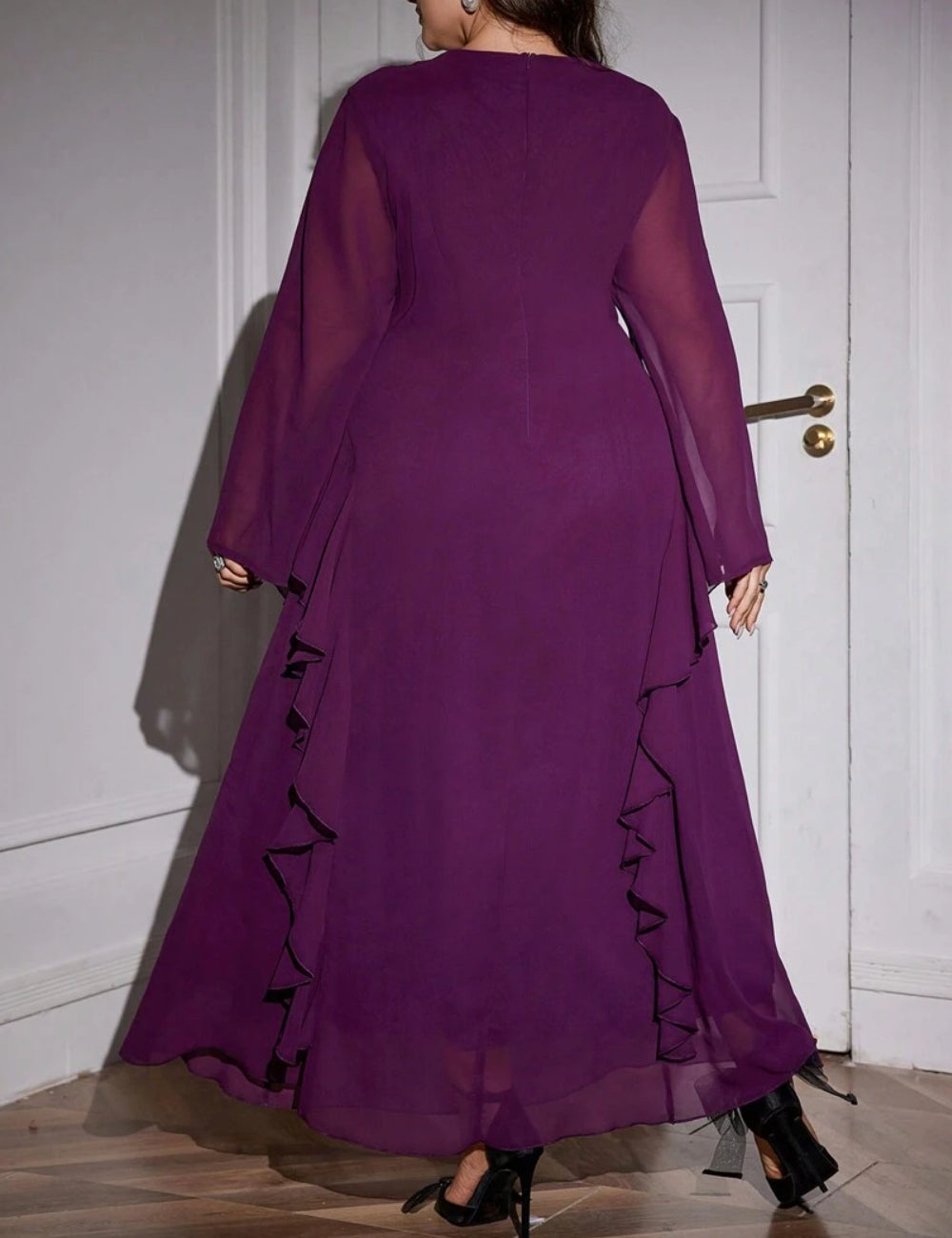 Shein midi ruha, lila