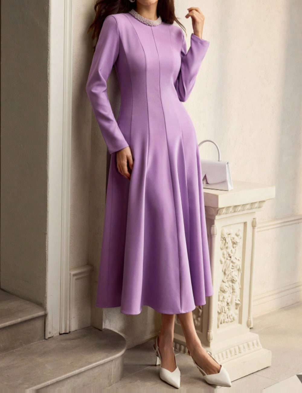 Rochie midi Shein MOTF, mov