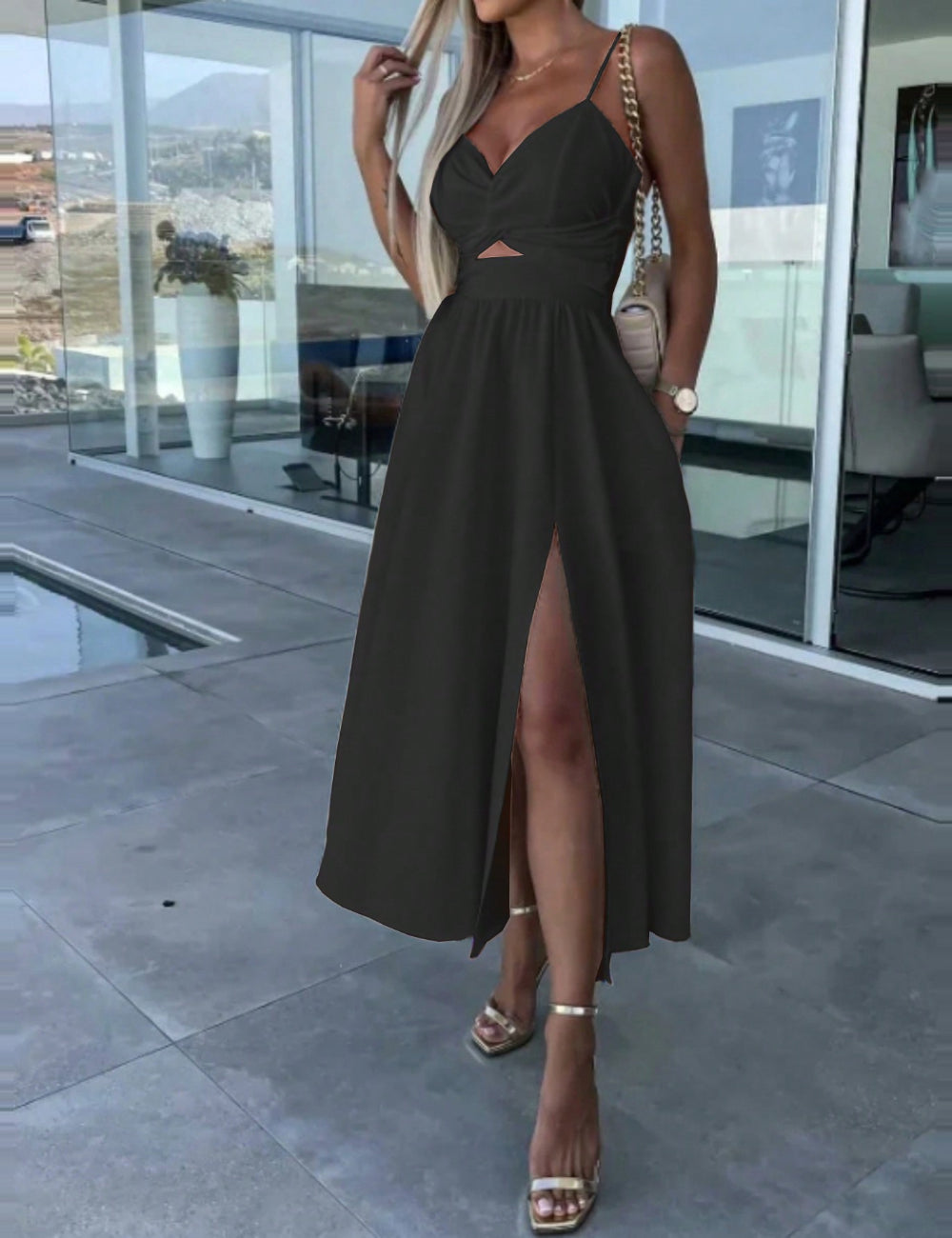 Rochie midi Shein, negru