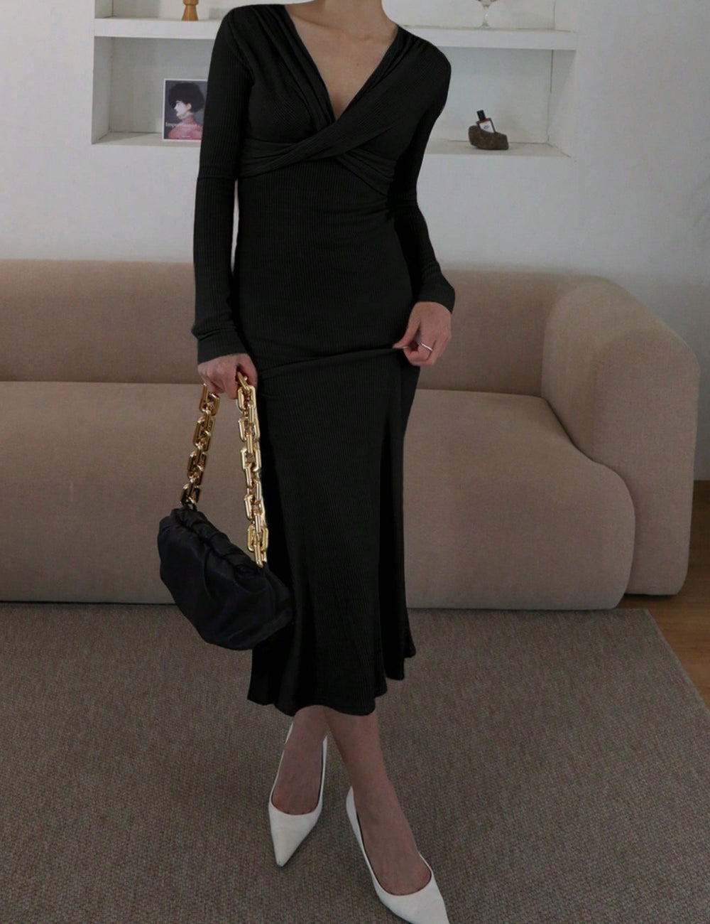 Rochie midi Shein DAZY, negru