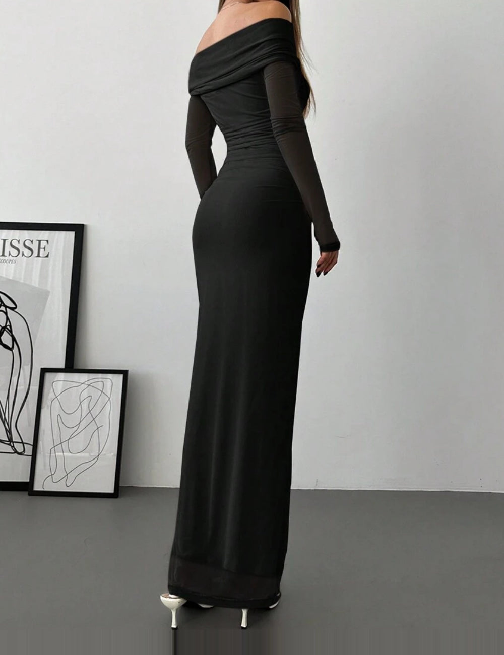 Rochie midi Shein, negru