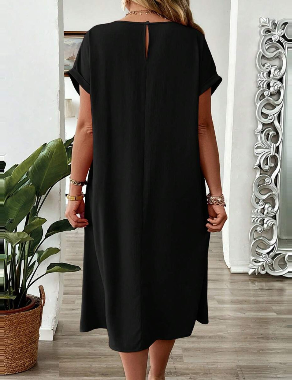 Rochie midi Shein, negru