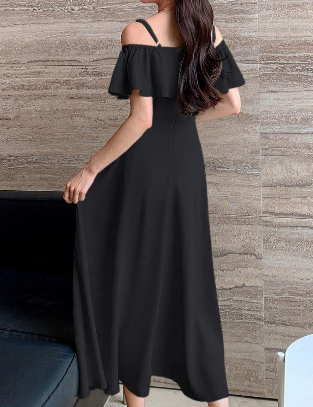 Rochie midi Shein, negru