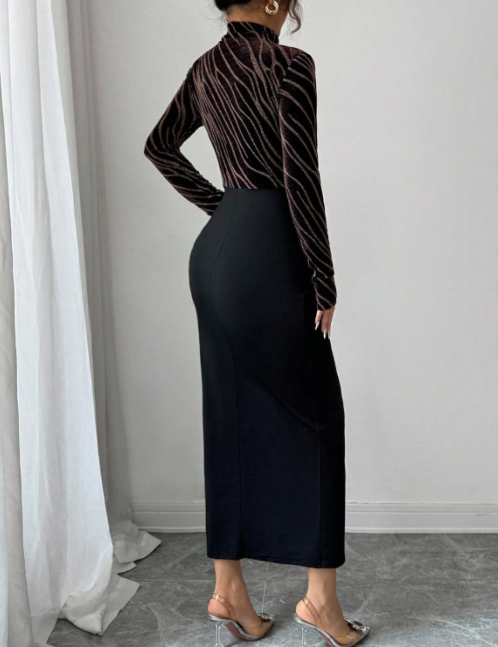 Rochie midi Shein, negru