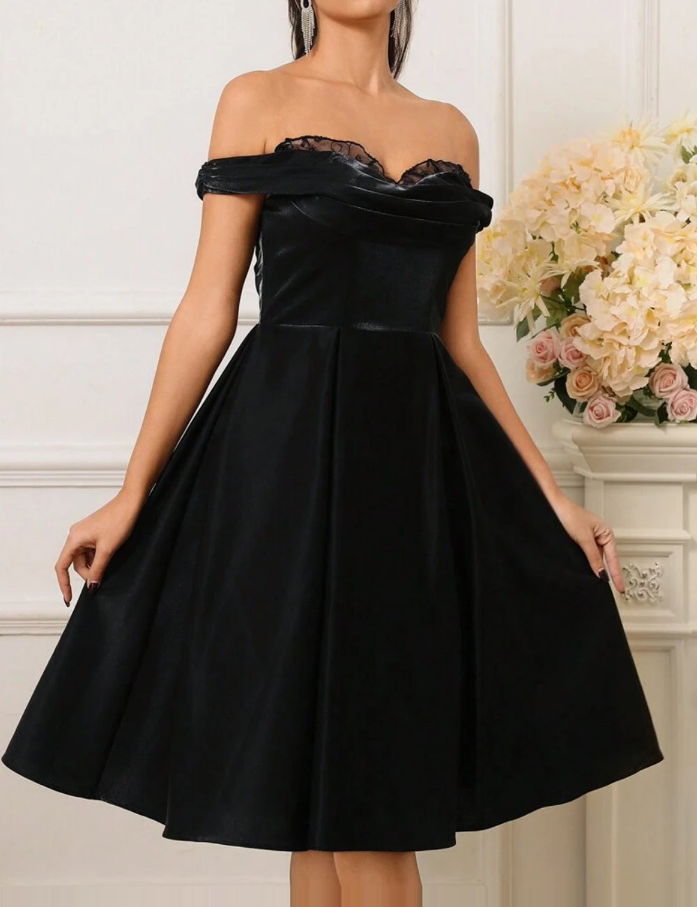 Rochie midi Shein, negru