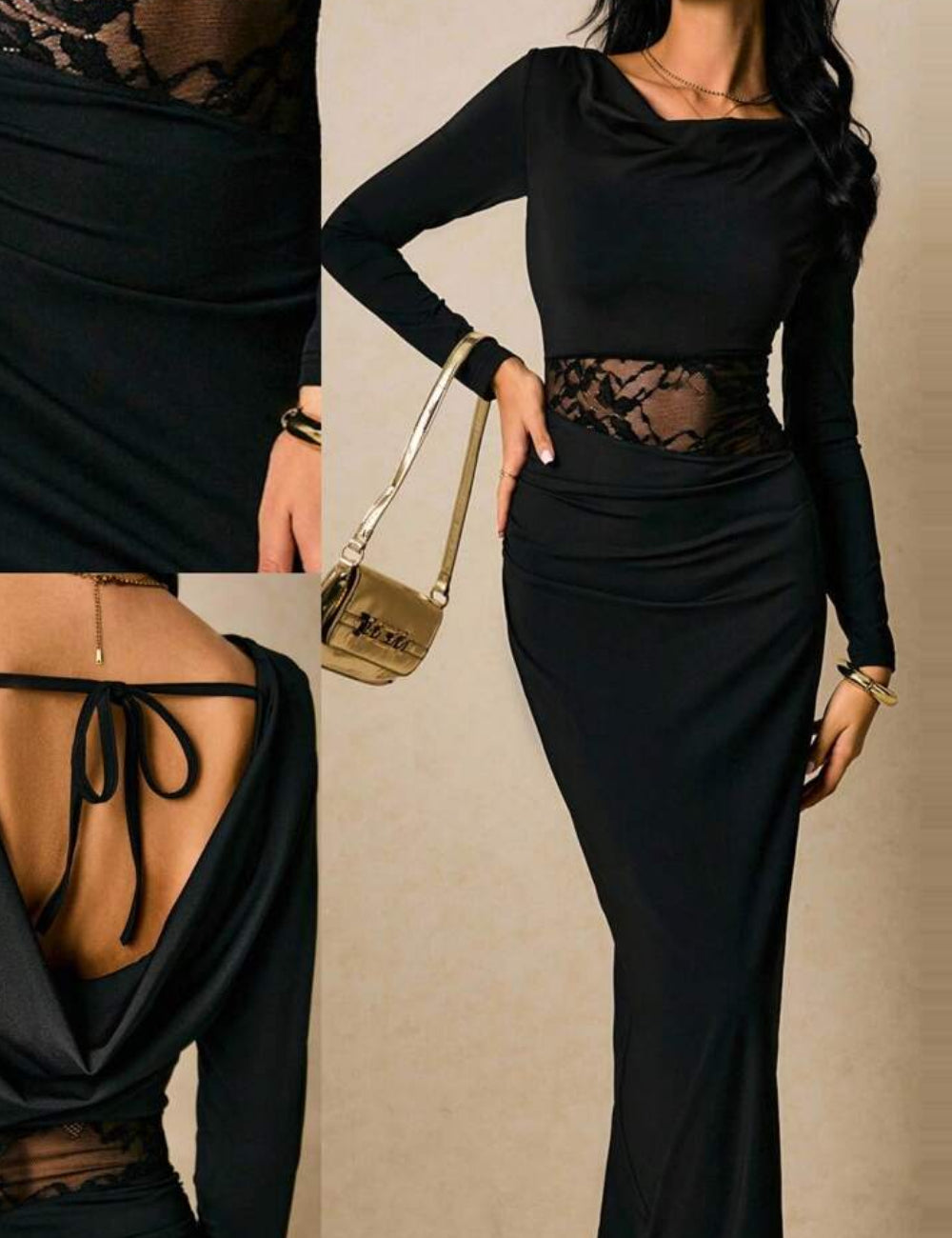 Rochie midi Shein, negru