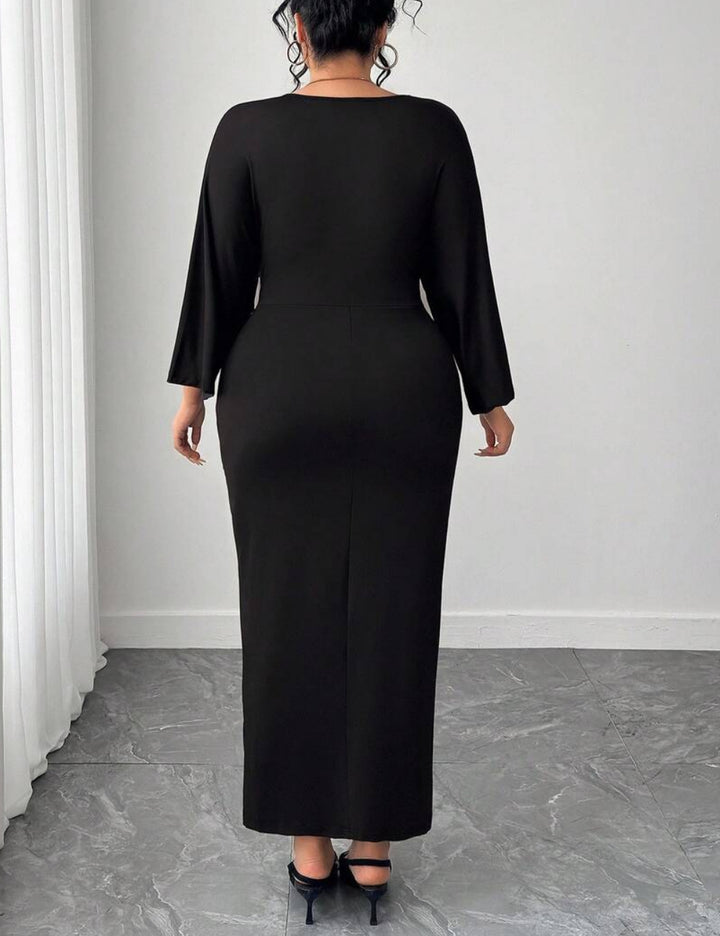 Rochie midi Shein Curve+, negru