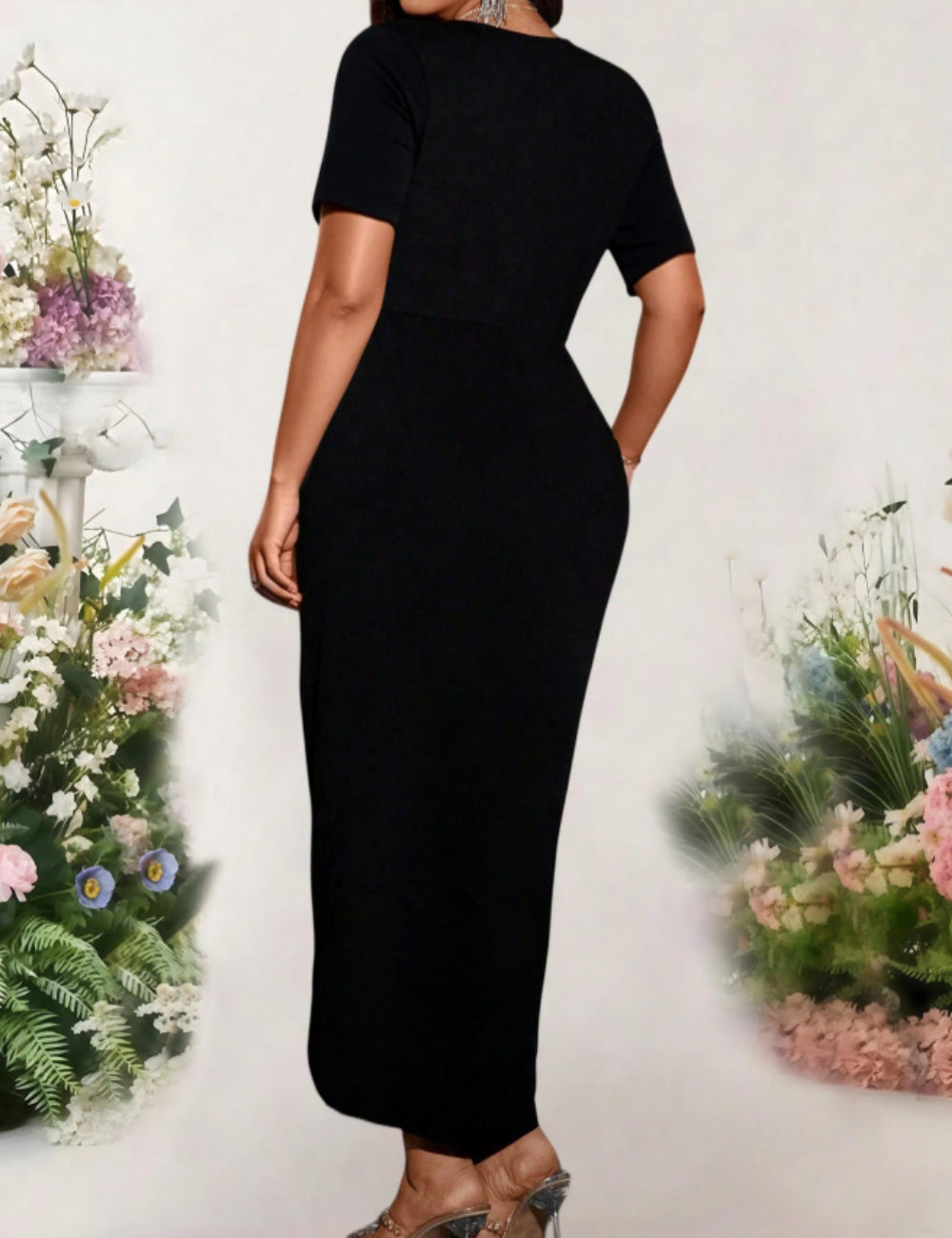 Rochie midi SHEIN, negru
