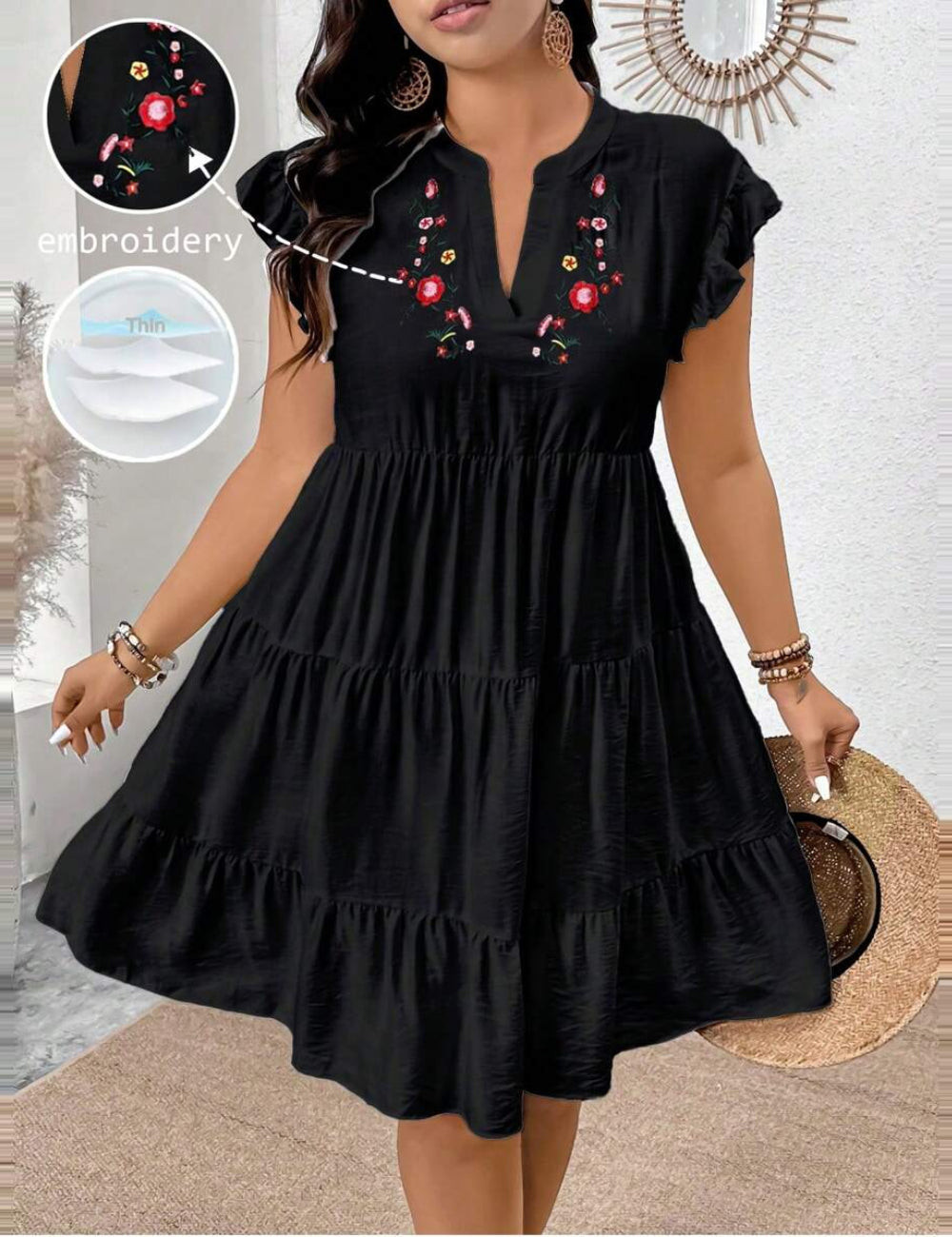 Rochie midi Shein, negru