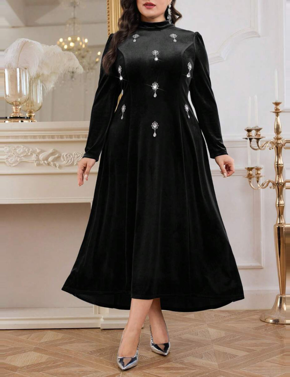 Rochie midi Shein, negru