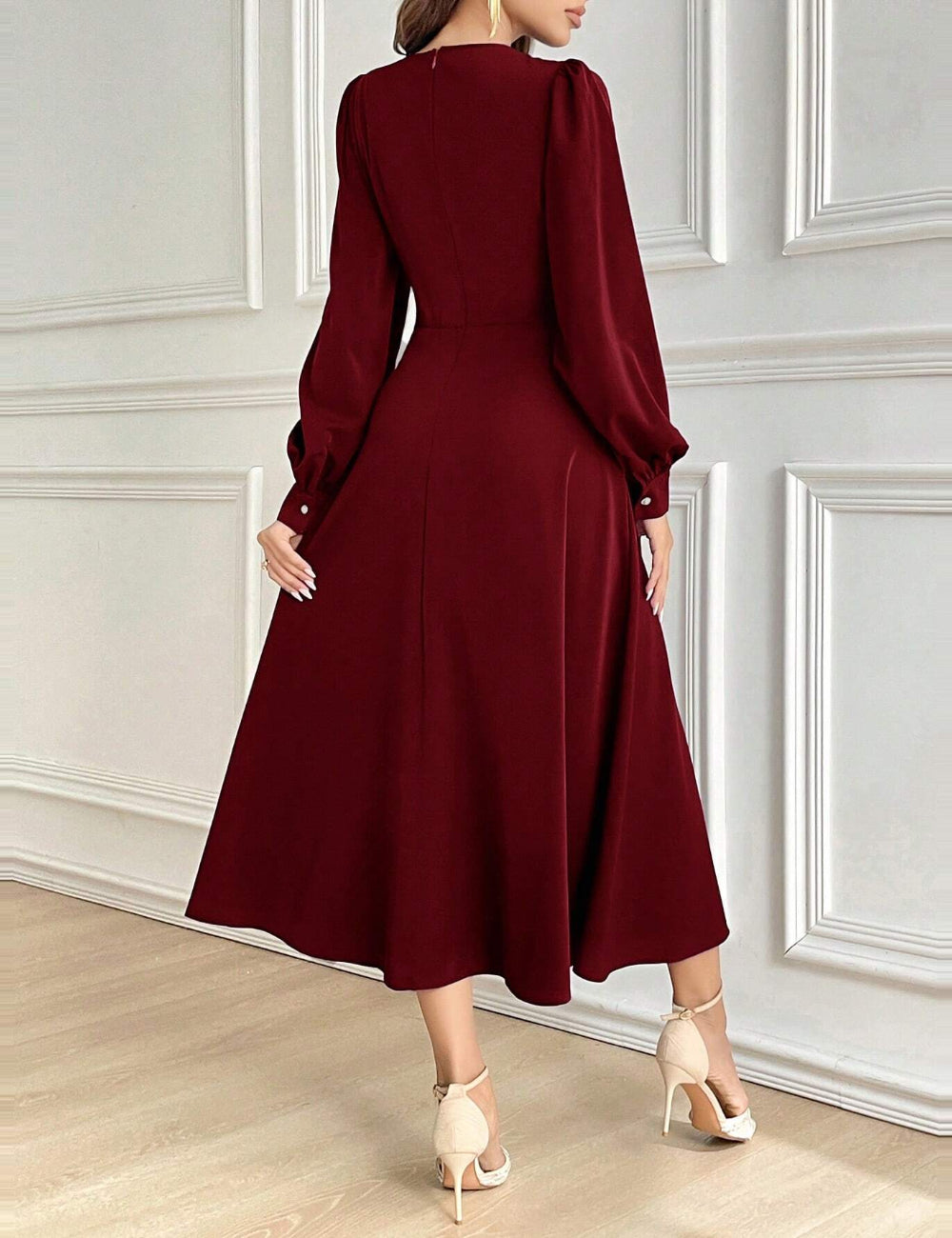 Rochie midi Shein, roșu