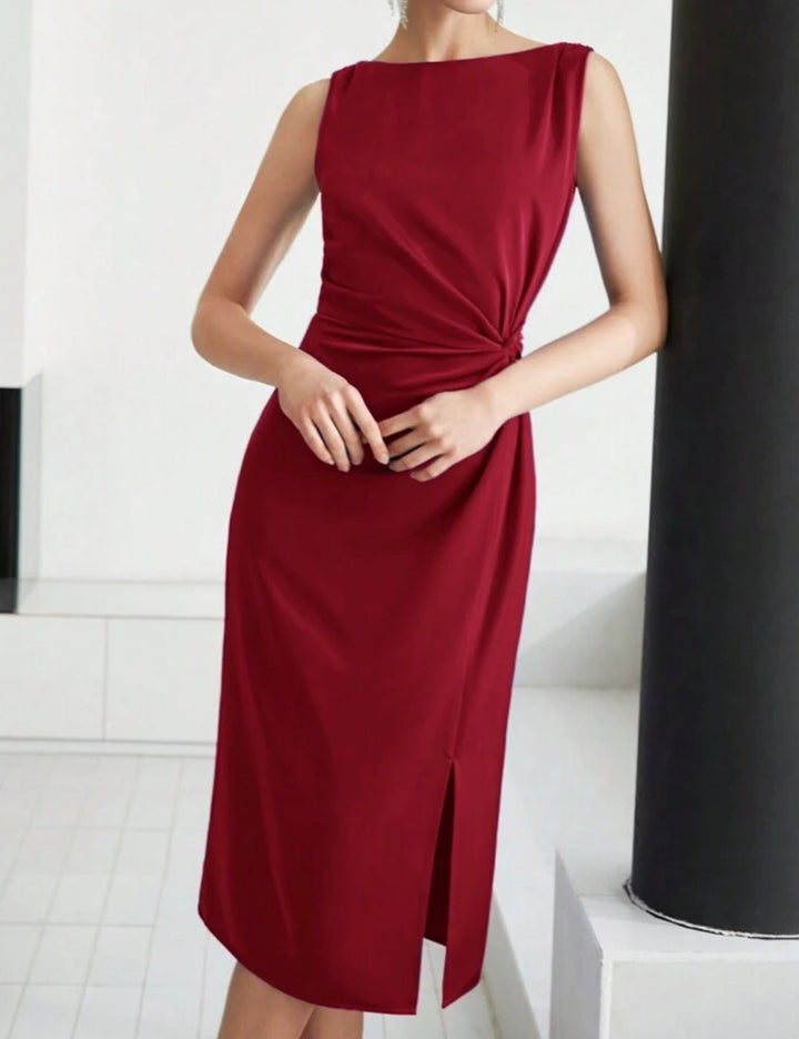 Shein midi ruha, piros