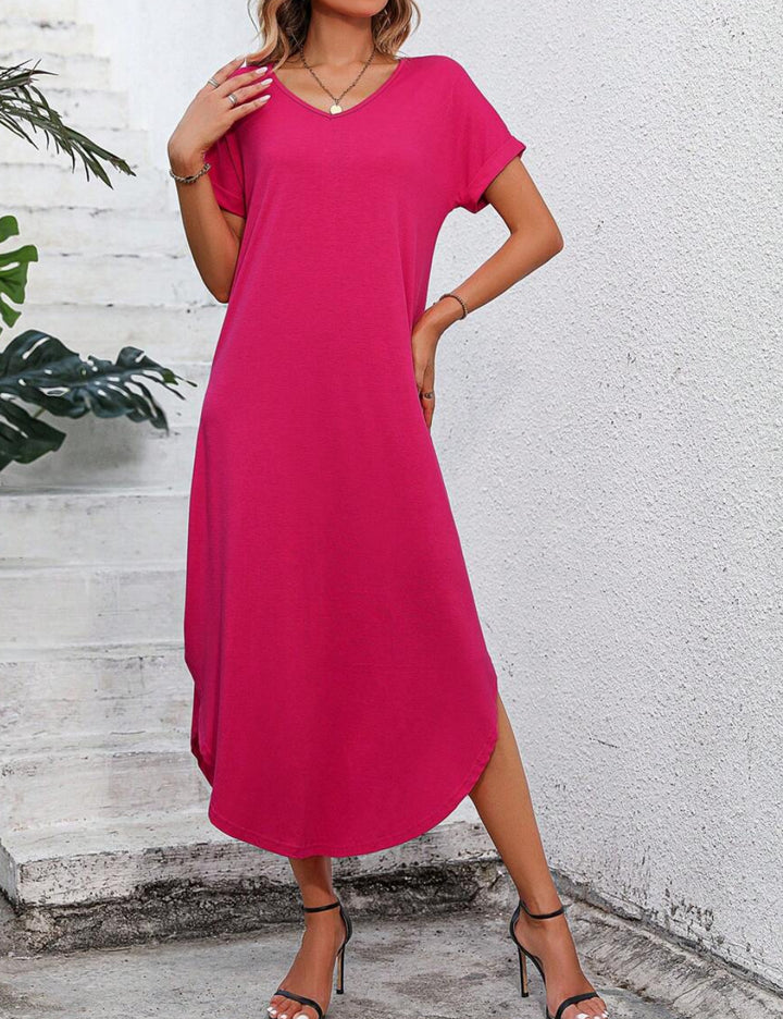 Rochie midi Shein, roz