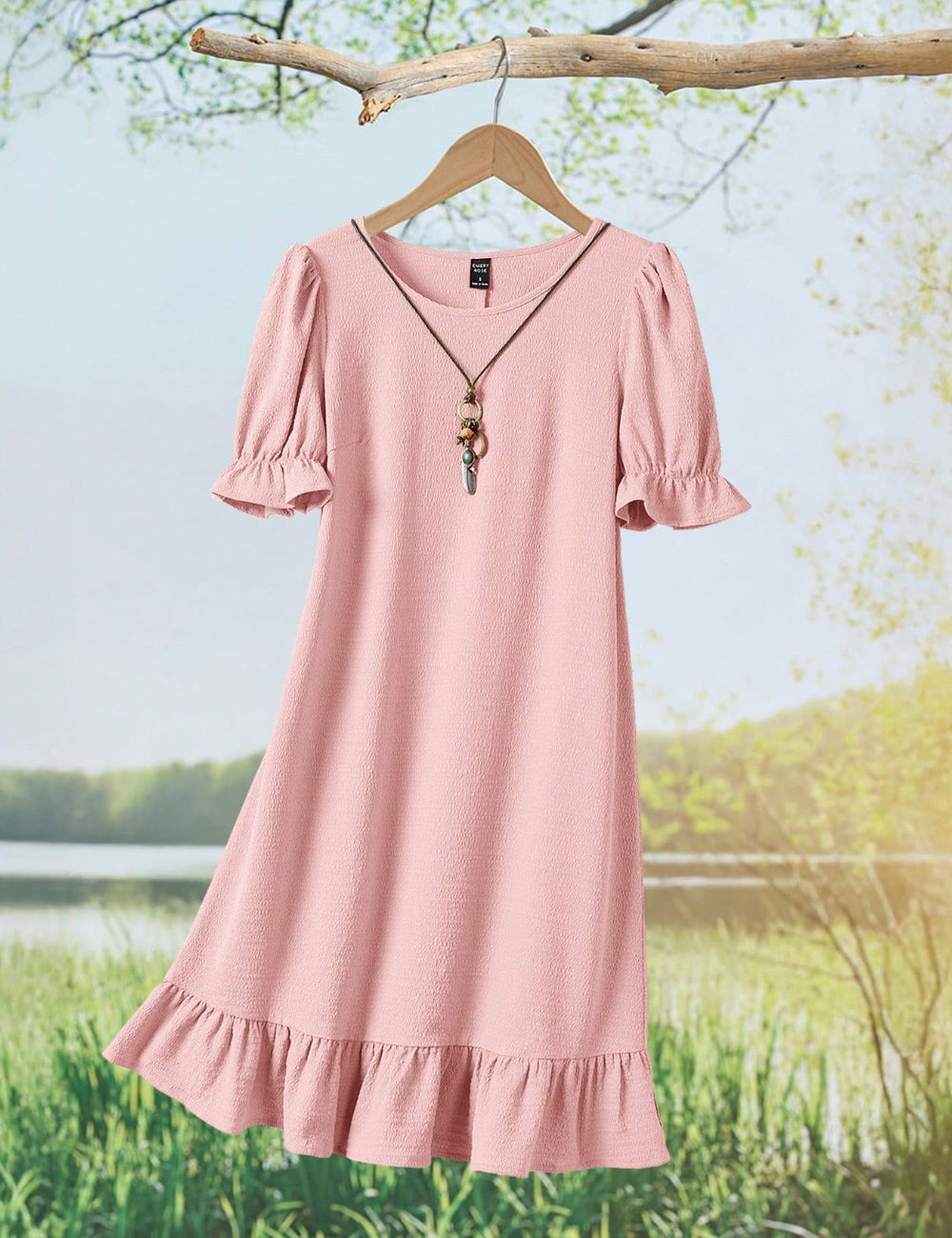 Rochie midi Shein, roz