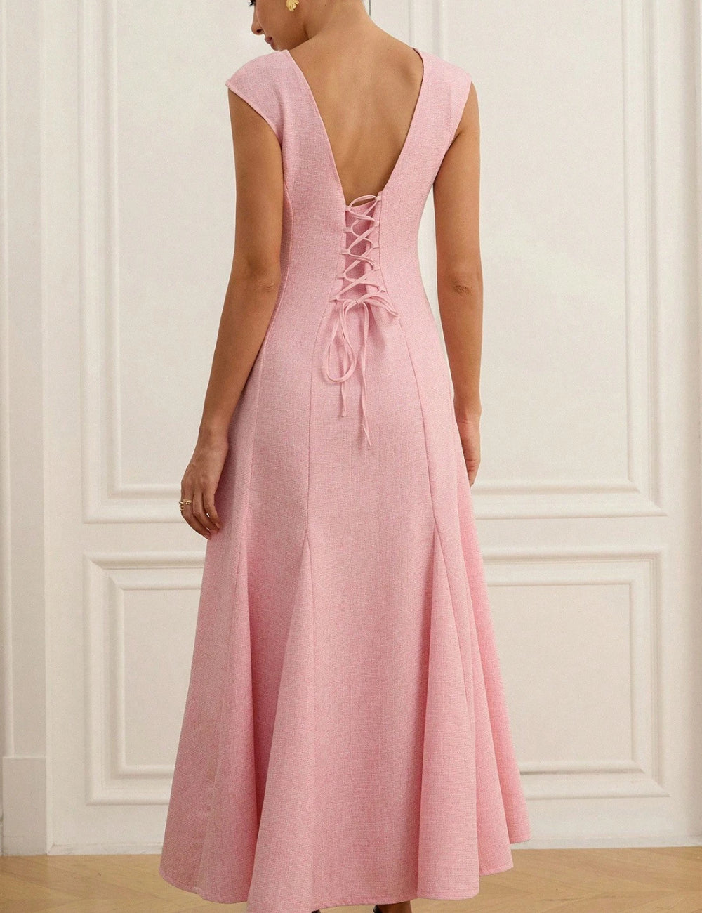 Rochie midi Shein, roz