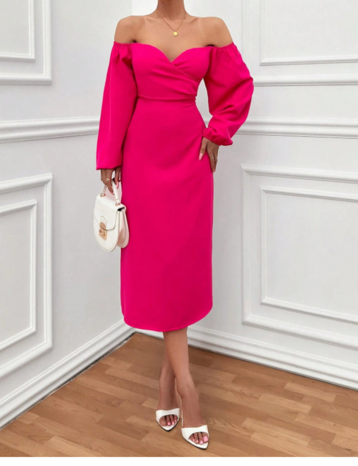 Rochie midi Shein, roz