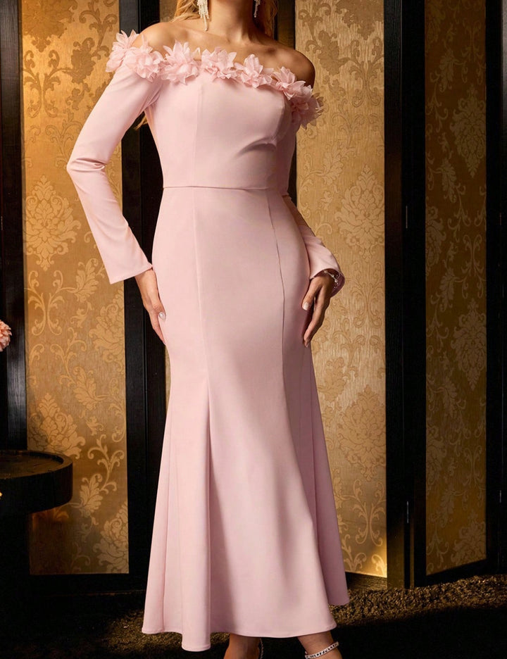 Rochie midi Shein MOTF, roz
