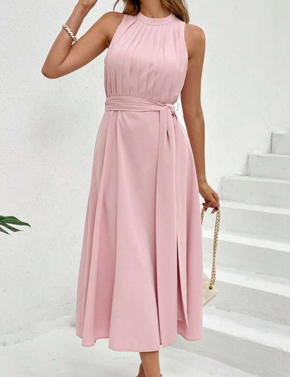 Rochie midi SHEIN, roz