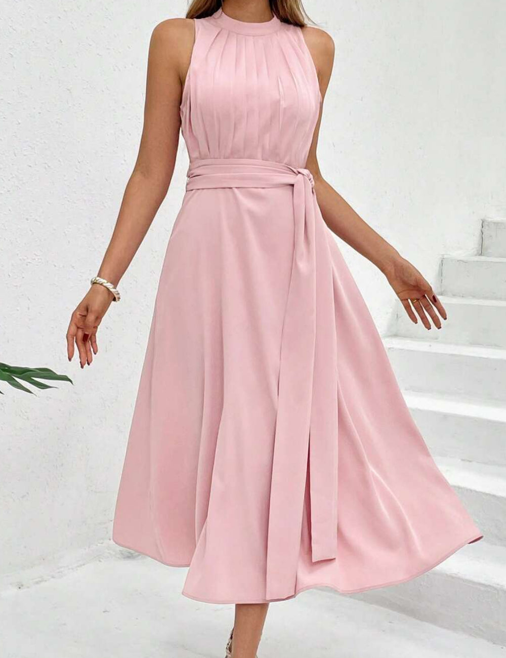 Rochie midi SHEIN, roz