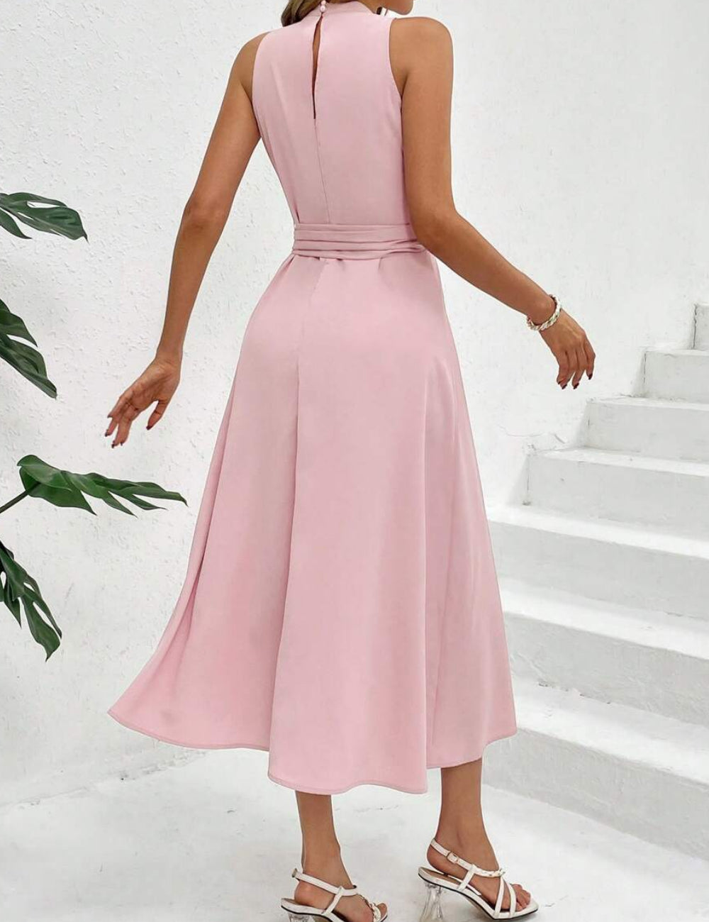 Rochie midi SHEIN, roz
