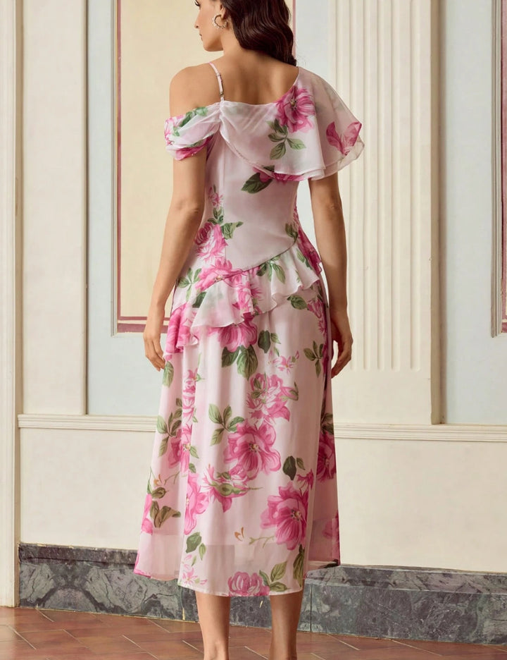 Rochie midi SHEIN, roz