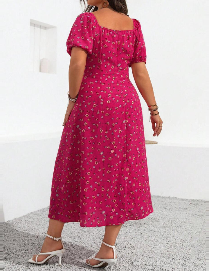 Rochie midi Shein, roz