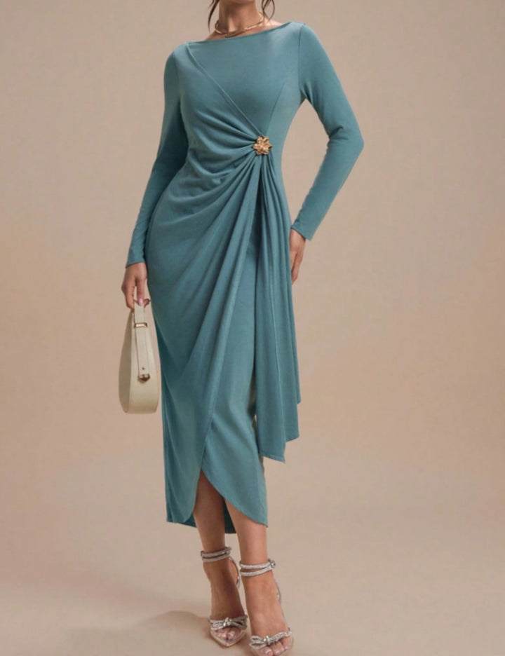 Rochie midi SHEIN, turcoaz