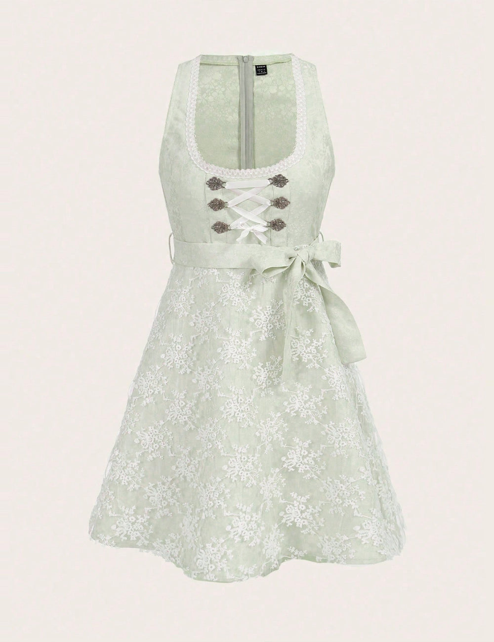 Rochie midi Shein, verde