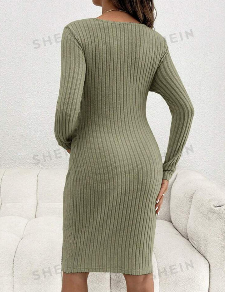 Rochie midi Shein, verde