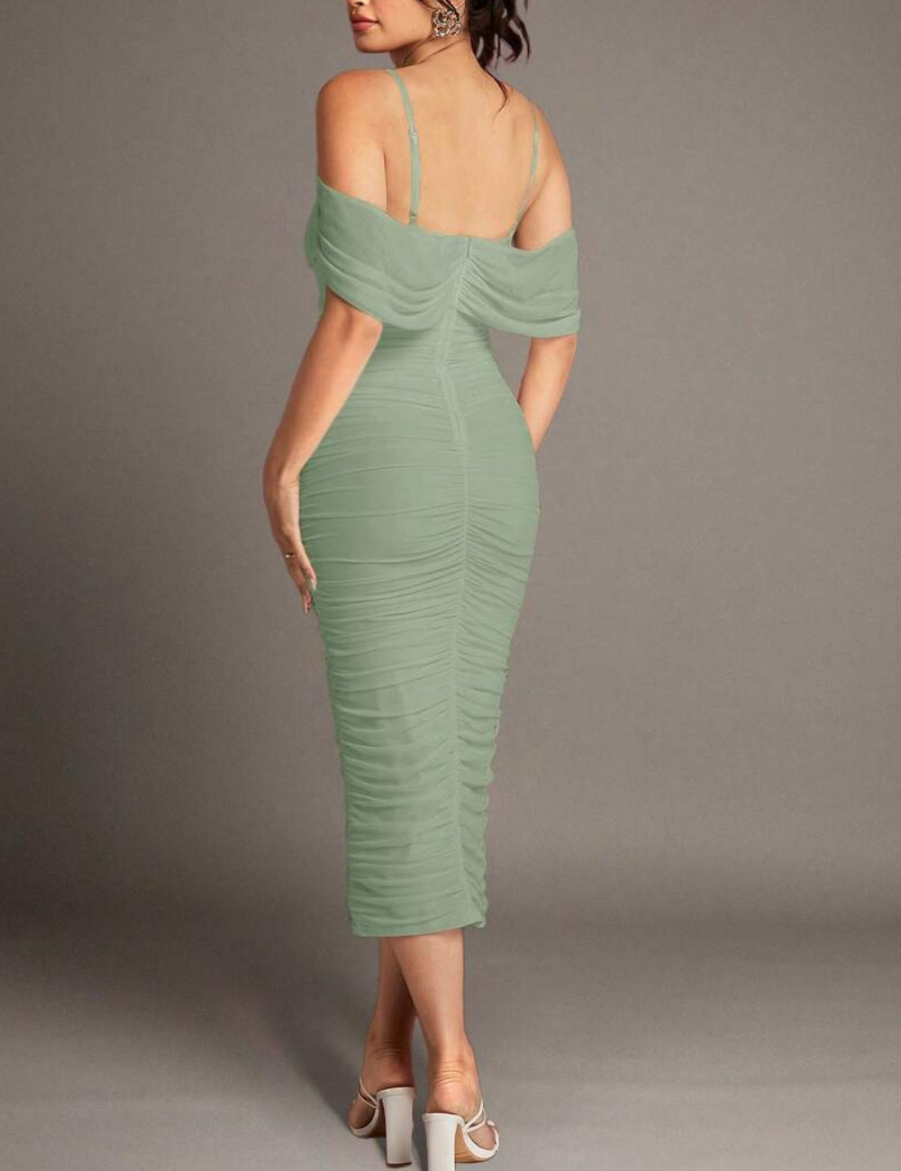 Rochie midi Shein, verde