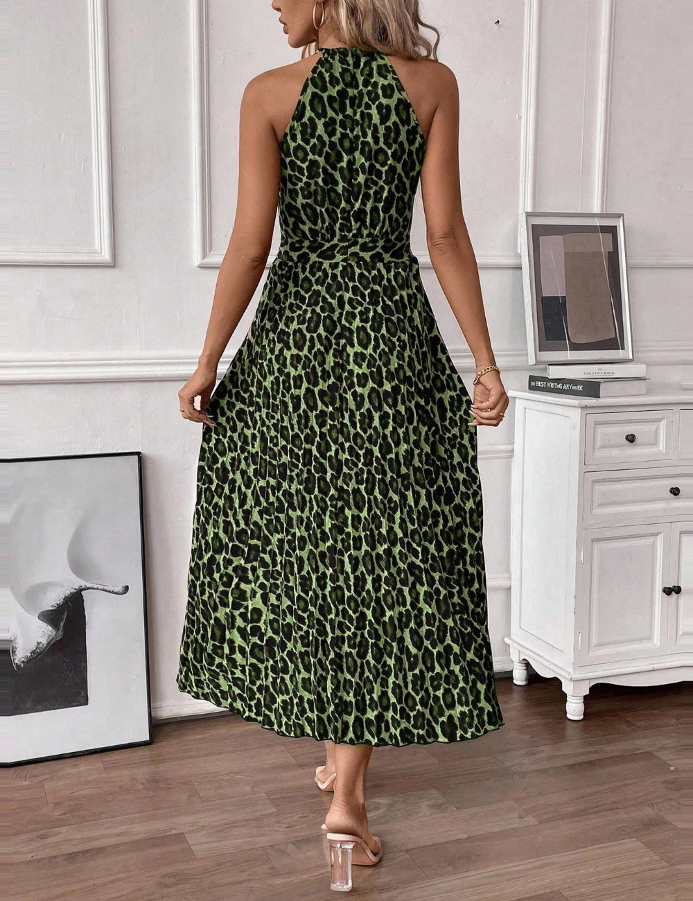 Rochie midi Shein, verde