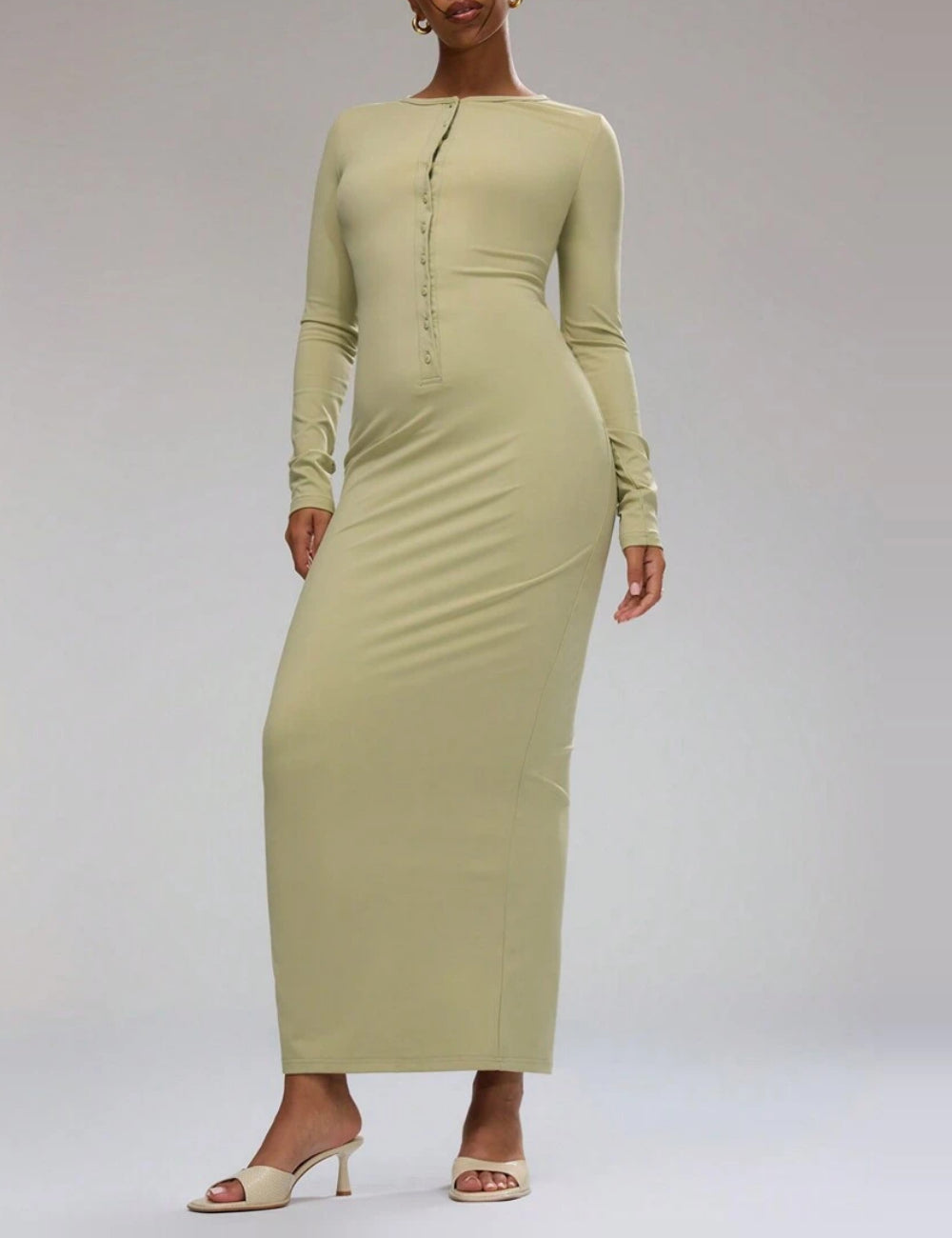 Rochie midi Shein, verde