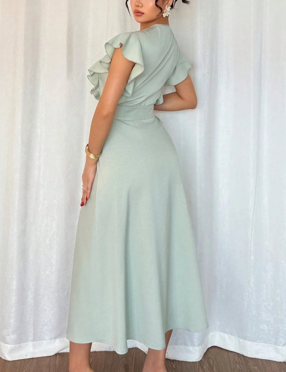 Rochie midi Shein, verde