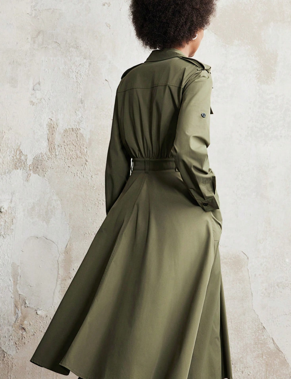 Rochie midi Shein, verde