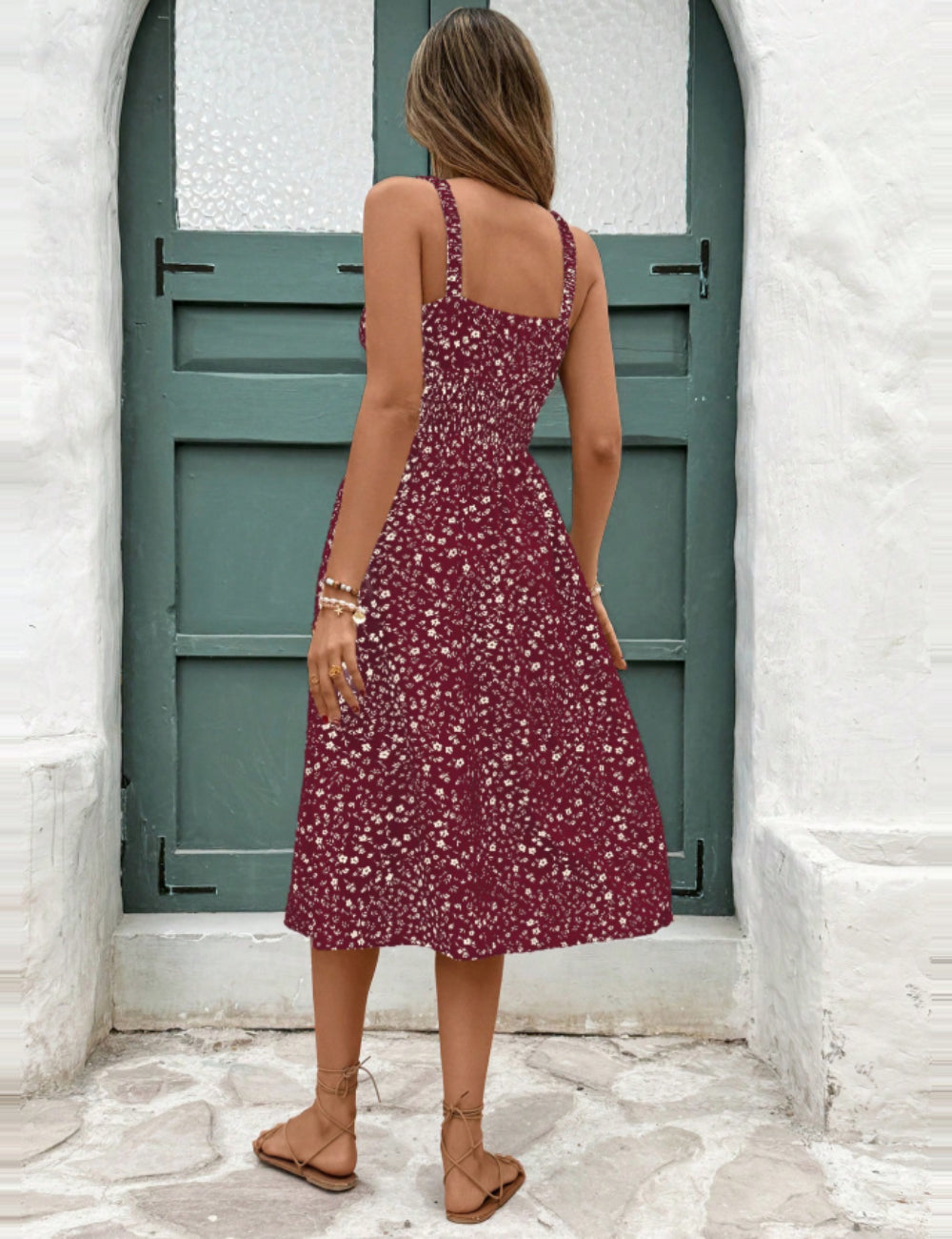 Rochie midi Shein, vișiniu