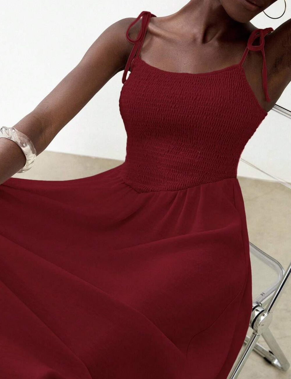 Rochie midi Shein, vișiniu