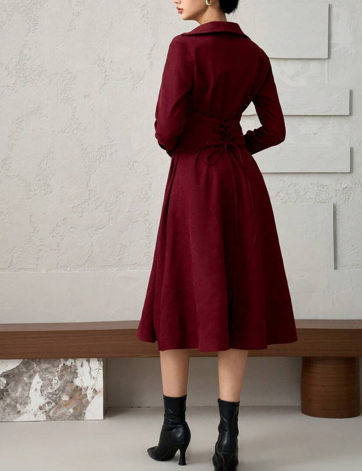 Rochie midi Shein, vișiniu