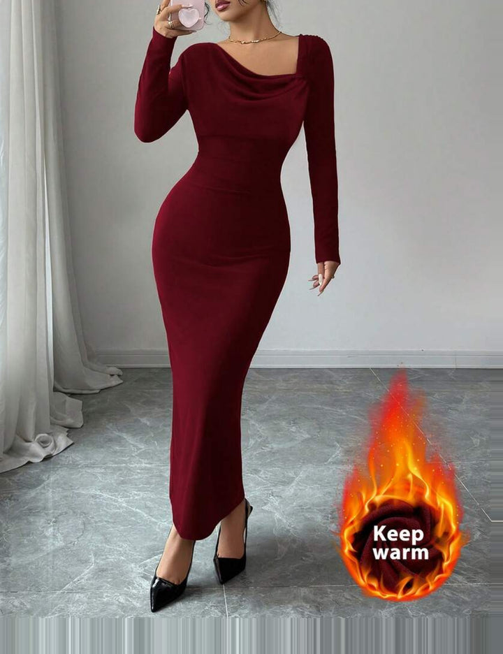 Rochie midi Shein, vișiniu