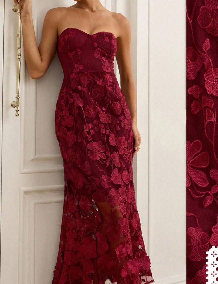 Rochie midi Shein, vișiniu