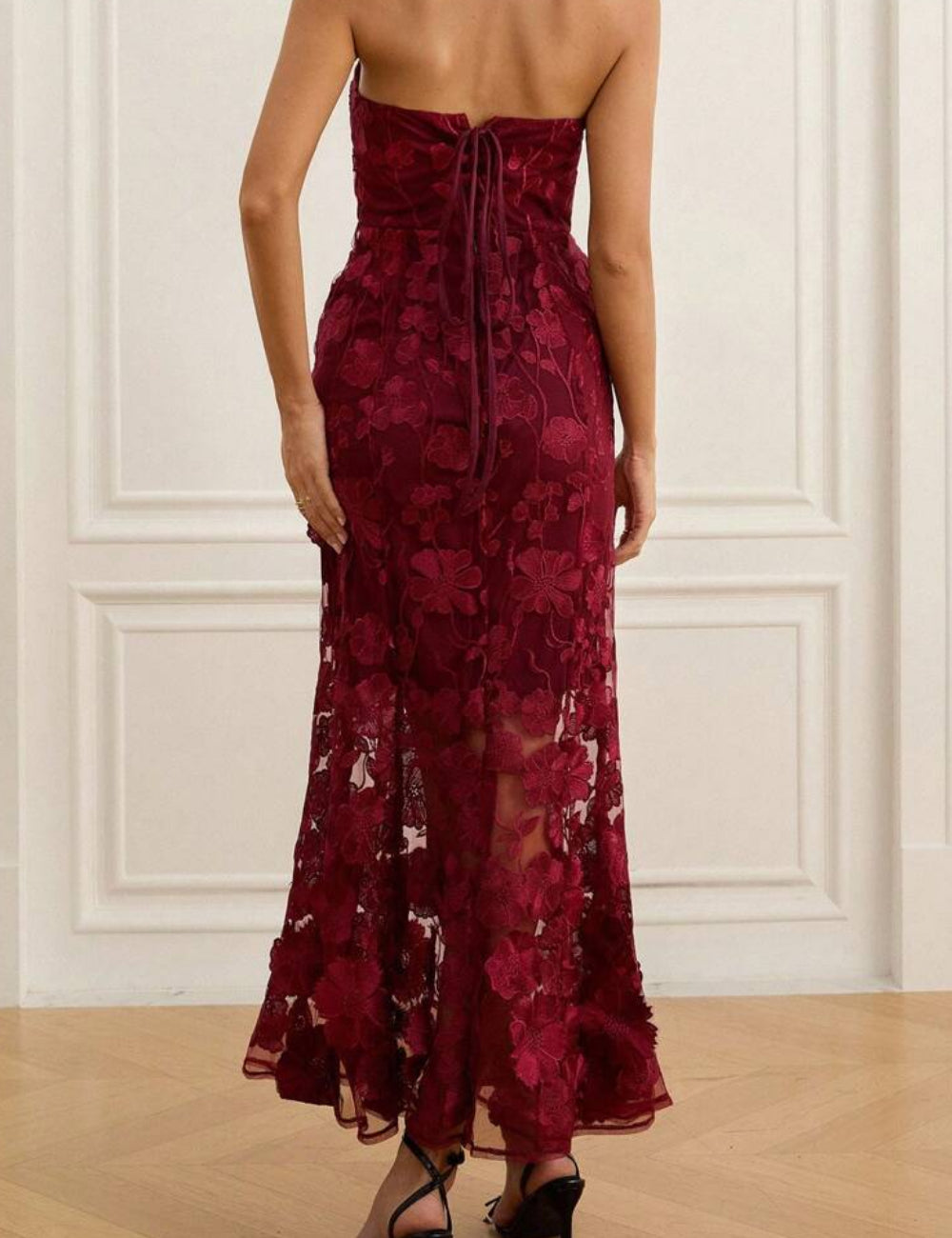 Rochie midi Shein, vișiniu