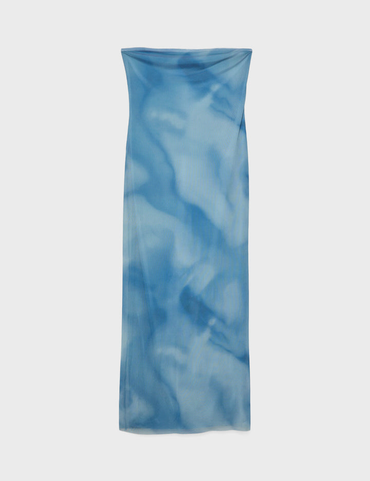 Rochie midi Stradivarius, albastru