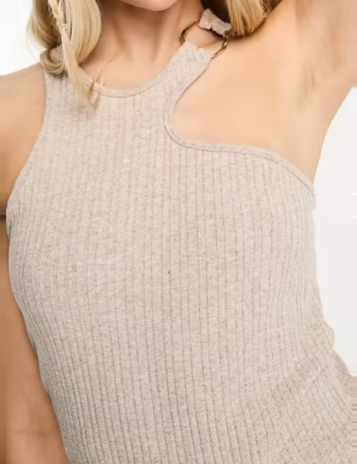 Rochie midi Stradivarius, bej